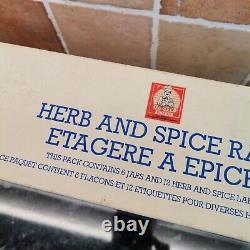 Vintage Spice Herb Rack Crayonne Habitat Red Plastic Retro Kitchen VW Camper MCM