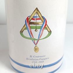 Vintage St Clement French Revolution Bicentennial Apothecary Canister Jars Set 3