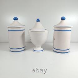 Vintage St Clement French Revolution Bicentennial Apothecary Canister Jars Set 3