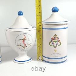 Vintage St Clement French Revolution Bicentennial Apothecary Canister Jars Set 3