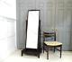 Vintage Stag Minstrel Cheval Full Floor Dressing Mirror Mahohany Finish 1970s