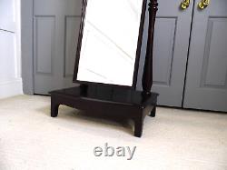 Vintage Stag Minstrel Cheval full floor dressing mirror Mahohany finish 1970s
