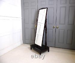 Vintage Stag Minstrel Cheval full floor dressing mirror Mahohany finish 1970s