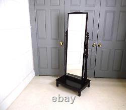 Vintage Stag Minstrel Cheval full floor dressing mirror Mahohany finish 1970s