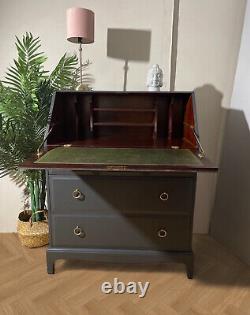 Vintage Stag Minstrel Mahogany Writing Bureau Desk Hideaway Desk