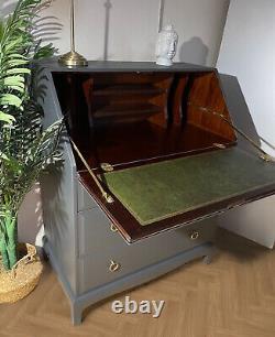 Vintage Stag Minstrel Mahogany Writing Bureau Desk Hideaway Desk