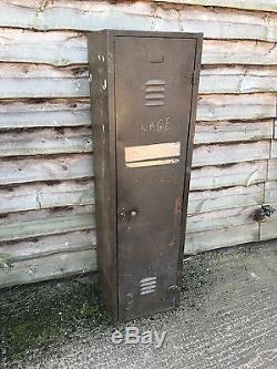 Vintage Steel Antique Metal Rustic Locker