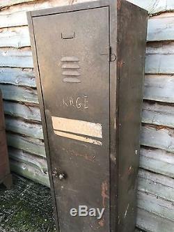 Vintage Steel Antique Metal Rustic Locker
