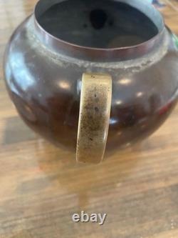 Vintage-Style Brass Kettle Retro Pot Kitchen Decor