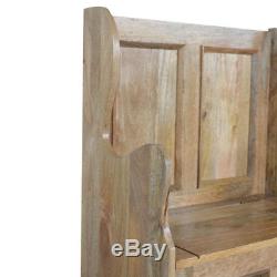 Vintage Style Monks Bench / Hall Bench With Lift Up Storage Seat