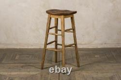 Vintage Style Oak Lab Stools Bar Stools Breakfast Bar Stools School Stools