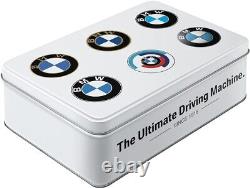 Vintage Style Retro Lidded Storage Tin BMW German Ultimate Car Driving Machine