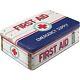 Vintage Style Retro Lidded Storage Tin First Aid Usa Emergency Supply