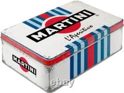 Vintage Style Retro Lidded Storage Tin Martini L'Aperitivo Classic Brand
