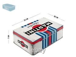 Vintage Style Retro Lidded Storage Tin Martini L'Aperitivo Classic Brand