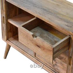 Vintage Style Sideboard Drinks Storage Cabinet Retro Turntable Stand Boren