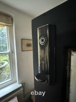 Vintage Style Solid Wood Display China Bookcase Glazed Cabinet- Painted Black