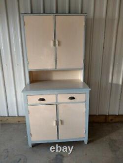 Vintage Swedish Large Free Standing Kitchen Dresser Cupboards Drawers Larder