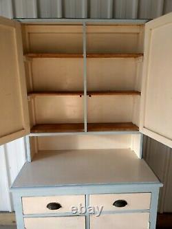 Vintage Swedish Large Free Standing Kitchen Dresser Cupboards Drawers Larder