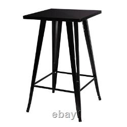 Vintage Tall Bar Table Breakfast Kitchen Bistro Patio Retro Coffee Dining Room