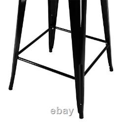 Vintage Tall Bar Table Breakfast Kitchen Bistro Patio Retro Coffee Dining Room