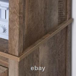 Vintage Tall Kitchen Pantry Larder Multifunction Bookcase Display 4Tier Cupboard