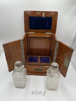 Vintage Tantalus Cabinet with Drawer and Tray, see description