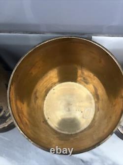 Vintage Tea Coffee Sugar Canisters Brass