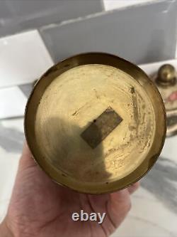 Vintage Tea Coffee Sugar Canisters Brass