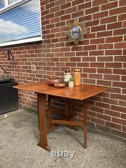 Vintage Teak Dining Table Mid Century Drop Leaf Gate Leg Retro 60s 70s