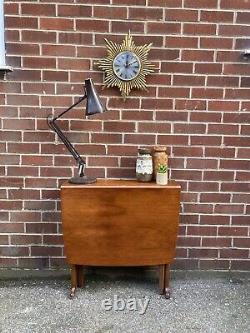 Vintage Teak Dining Table Mid Century Drop Leaf Gate Leg Retro 60s 70s