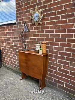 Vintage Teak Dining Table Mid Century Drop Leaf Gate Leg Retro 60s 70s