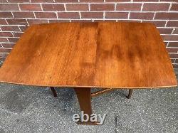 Vintage Teak Dining Table Mid Century Drop Leaf Gate Leg Retro 60s 70s