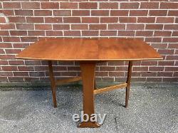 Vintage Teak Dining Table Mid Century Drop Leaf Gate Leg Retro 60s 70s
