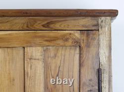 Vintage Teak Wood Rustic Housekeepers Kitchen Cabinet Cupboard (REF576)