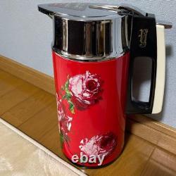 Vintage Tiger Thermos Tabletop Pot Retro Japan Kitchen Decor Collectible RED