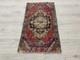 Vintage Turkish Wool Rug Handmade Red Accent Rug Bohemian Decor 1.6x2.8 Ft