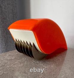 Vintage USSR Space Age Spaghetti Maker Mid-Century Orange Plastic Kitchen Decor
