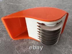 Vintage USSR Space Age Spaghetti Maker Mid-Century Orange Plastic Kitchen Decor