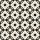 Vintage Vinyl Flooring Roll Black White Retro Kitchen Bathroom Tiles Effect Lino