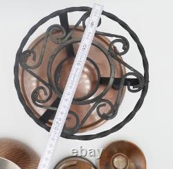 Vintage Wagner West Germany Copper with Recipe Fondue Pot Retro Kitchen Decor