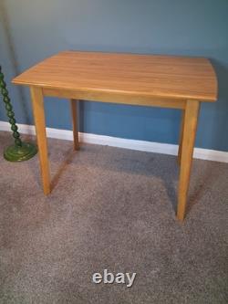 Vintage Walnut Formica Dining Table Mid Century Modern