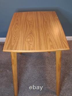 Vintage Walnut Formica Dining Table Mid Century Modern