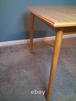 Vintage Walnut Formica Dining Table Mid Century Modern