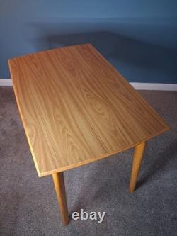 Vintage Walnut Formica Dining Table Mid Century Modern
