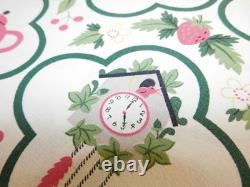 Vintage Waverly Tea Time Retro Kitchen Fabric Curtains Cuckoo Clocks Birds Fruit