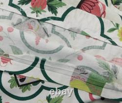 Vintage Waverly Tea Time Retro Kitchen Fabric Curtains Cuckoo Clocks Birds Fruit