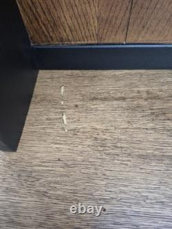 Vintage Welsh Dresser 1970s Solid Wood Two Tone Farmhouse Kitchen Cabinet