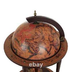 Vintage Wine Bar Antique Globe Drinks Minibar Trolley Cabinet Home Retro Gift