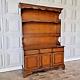 Vintage Wood Antique Style Oak Welsh Dresser Country Farmhouse Style Kitchen